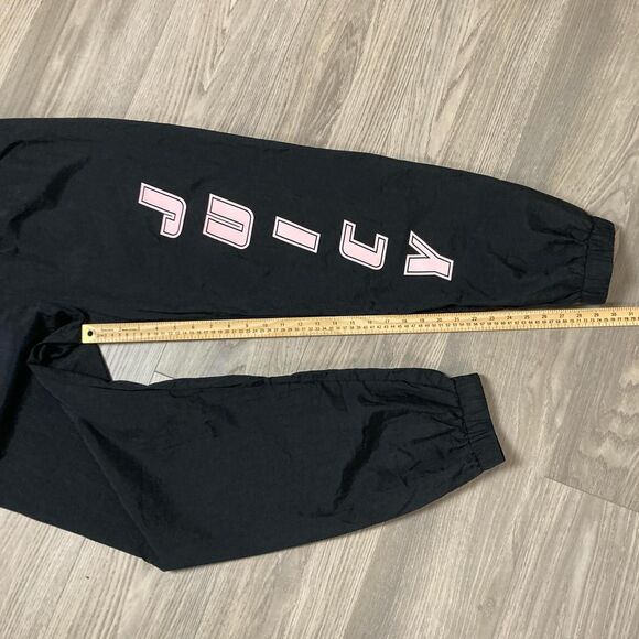 Vintage Y2K Style Juicy Couture Track Pants Black and Pink Size Large - Picture 7 of 8